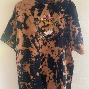 Bleach Dyed Bike Run Tee